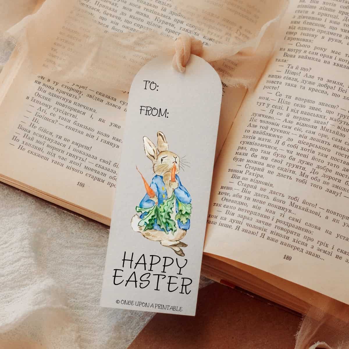 Easter bookmarks free printables for kids.