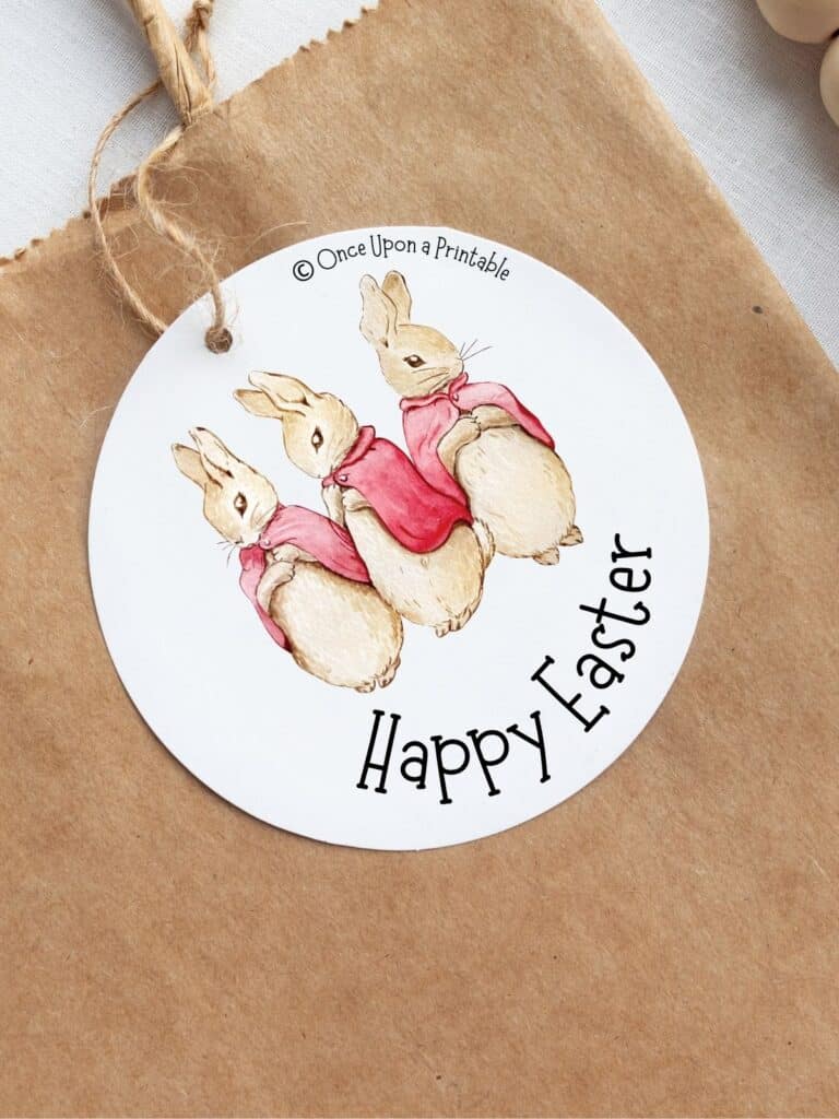 Easter basket gift tags. 