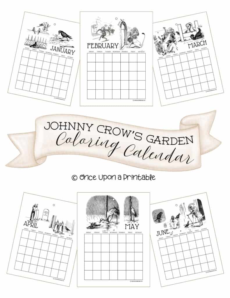 Johnny crow's garden, black and white illustrations by L. leslie Brooke.