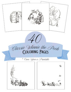 Free Classic Winnie the Pooh (&amp; Friends) Coloring Pages - Once Upon A ...