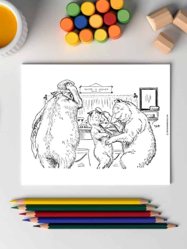 The Three Bears Coloring Pages (Free Printable) - Once Upon A Printable