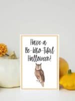 Simple Halloween Note Cards Free Printable - Once Upon A Printable
