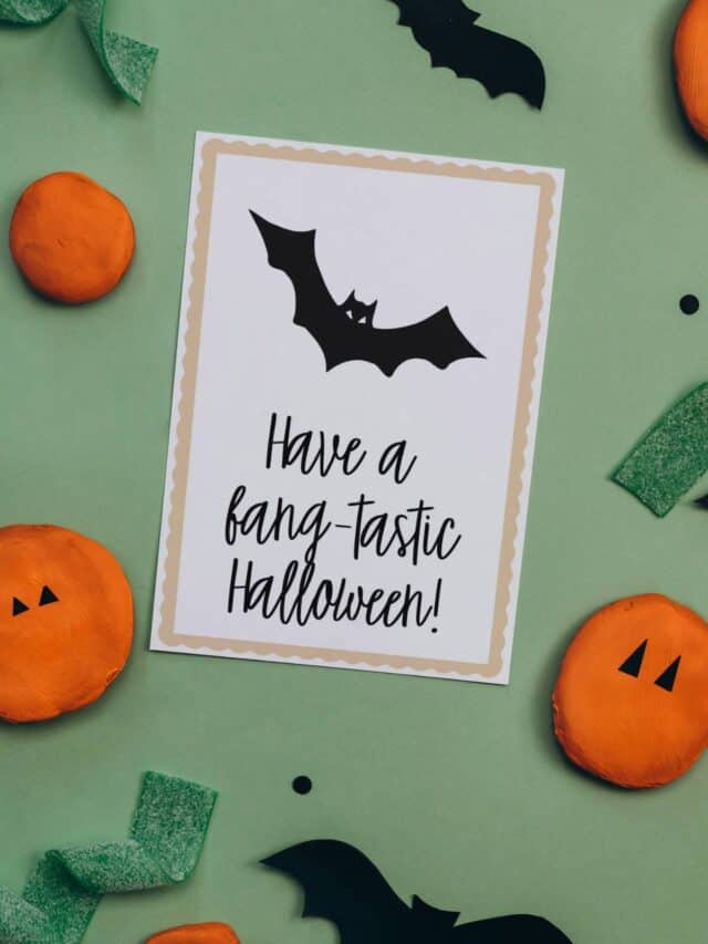 Simple Halloween Note Cards Free Printable - Once Upon a Printable
