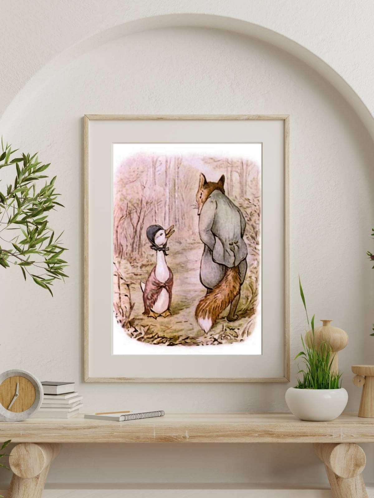 Jemima Puddle-Duck framed art.