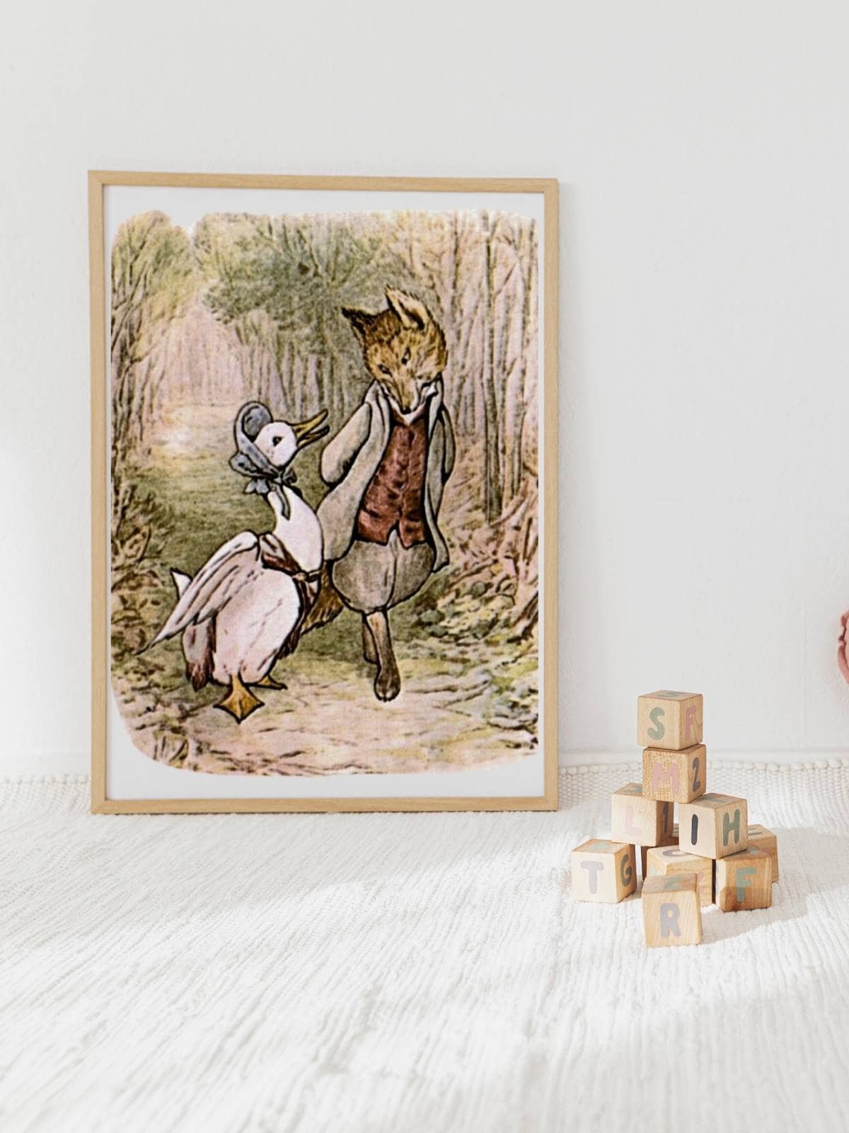 Jemima Puddle-Duck framed art.