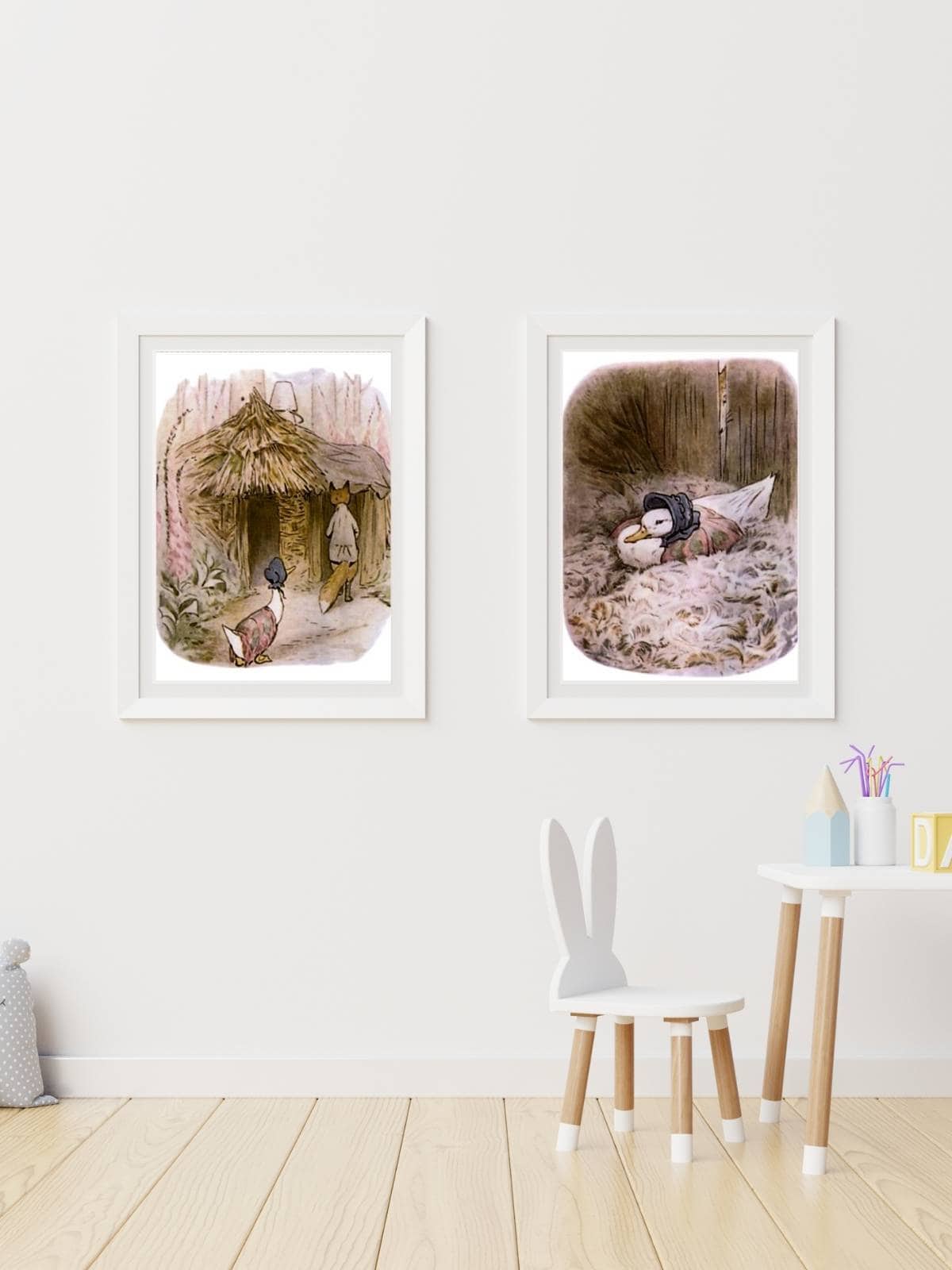 Jemima Puddle-Duck framed art.