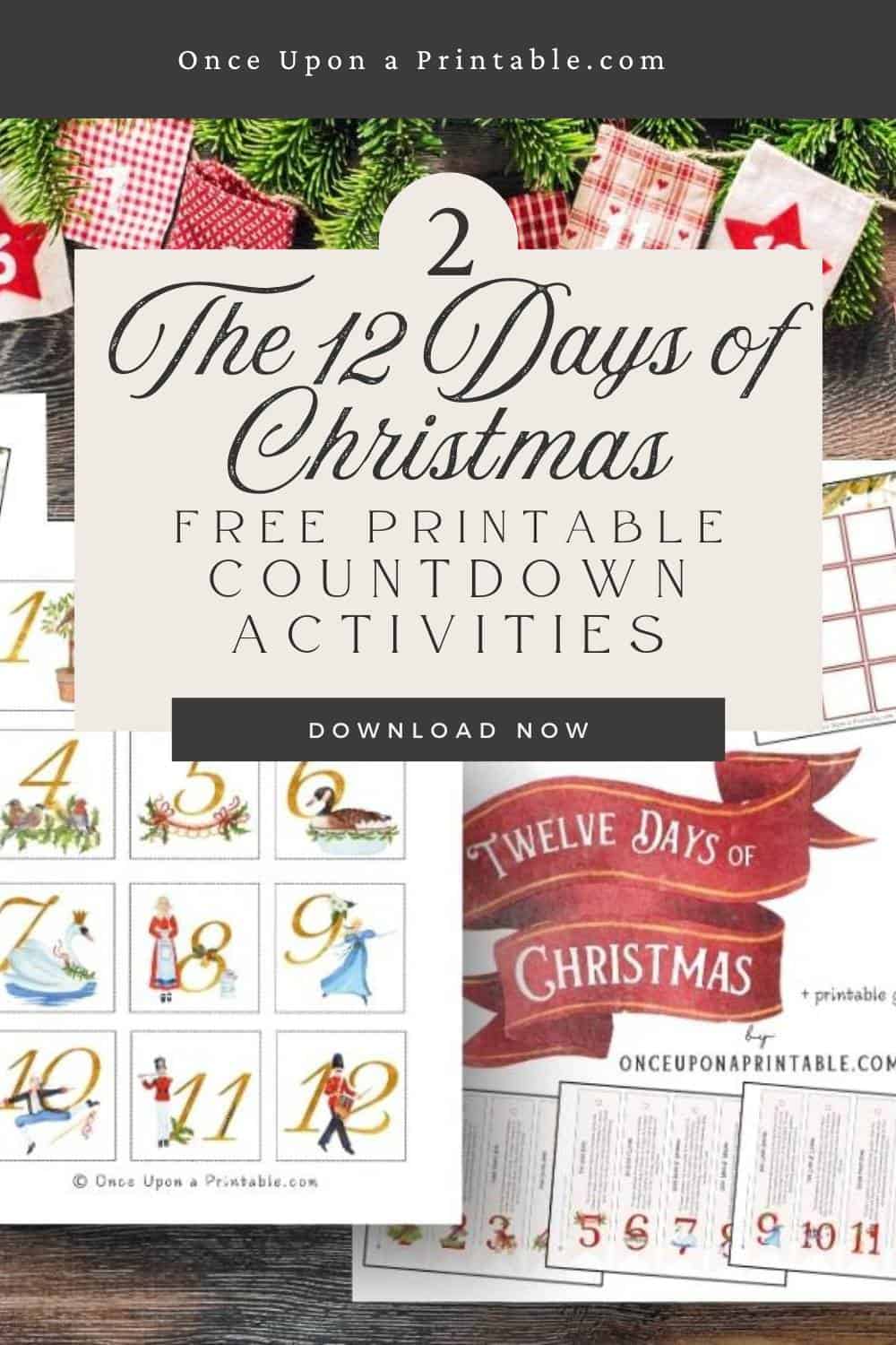 the-12-days-of-christmas-countdowns-free-to-print-once-upon-a-printable for Free Printable 12 Days Of Christmas The 12 Days of Christmas Countdowns (Free to Print!) - Once Upon a Printable for Free Printable 12 Days Of Christmas