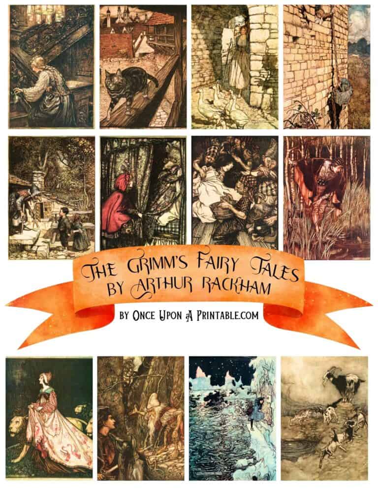 Vintage "The Brother's Grimm" Illustrations (Free to Print!) - Once ...