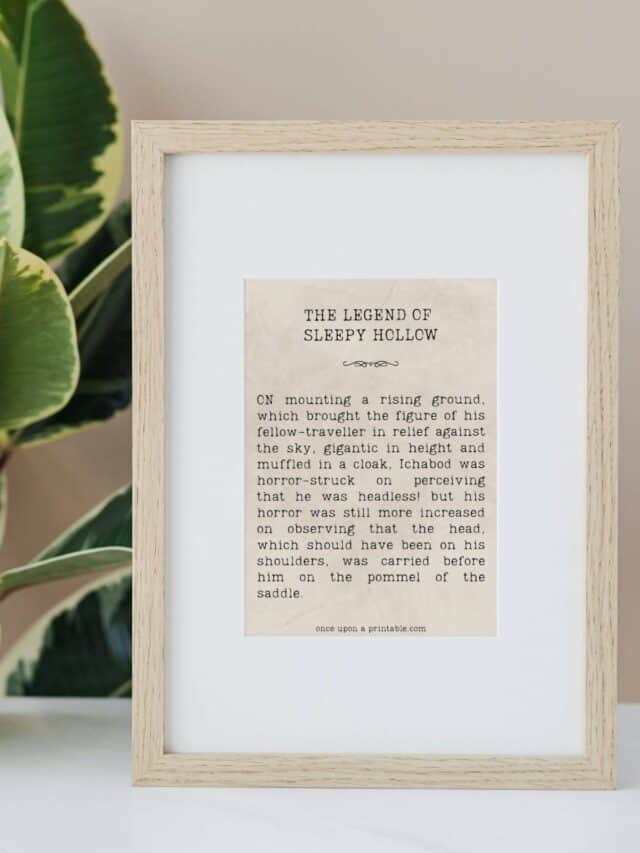 The Legend of Sleepy Hollow Quotes Free Printables Once Upon