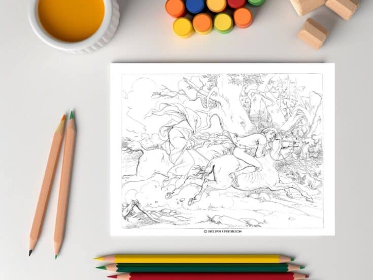 The Legend of Sleepy Hollow Coloring Pages Free Printables - Once Upon ...