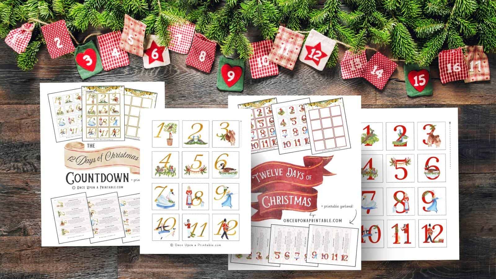 Twelve Days of christmas countdown Activity Hero the 12 days of christmas countdowns (free to print!) - once upon a