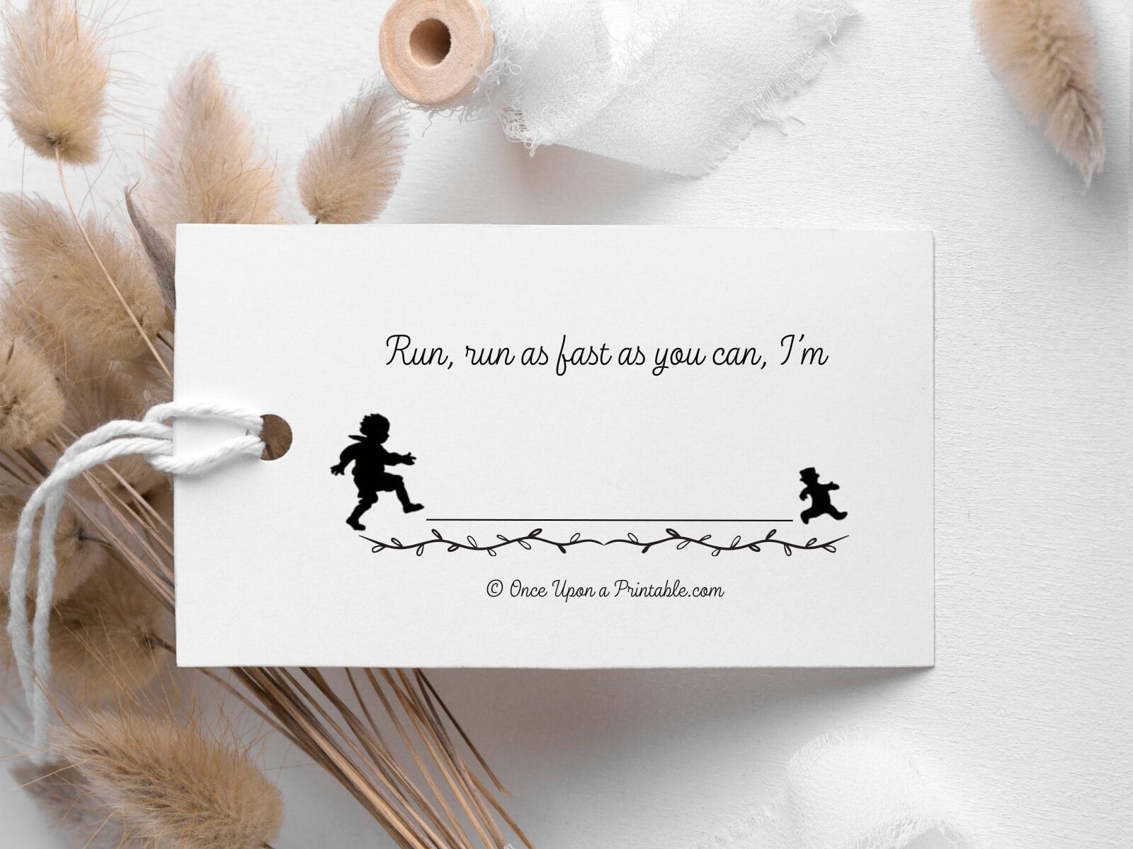 The little gingerbread man illustrated black and white name tags.