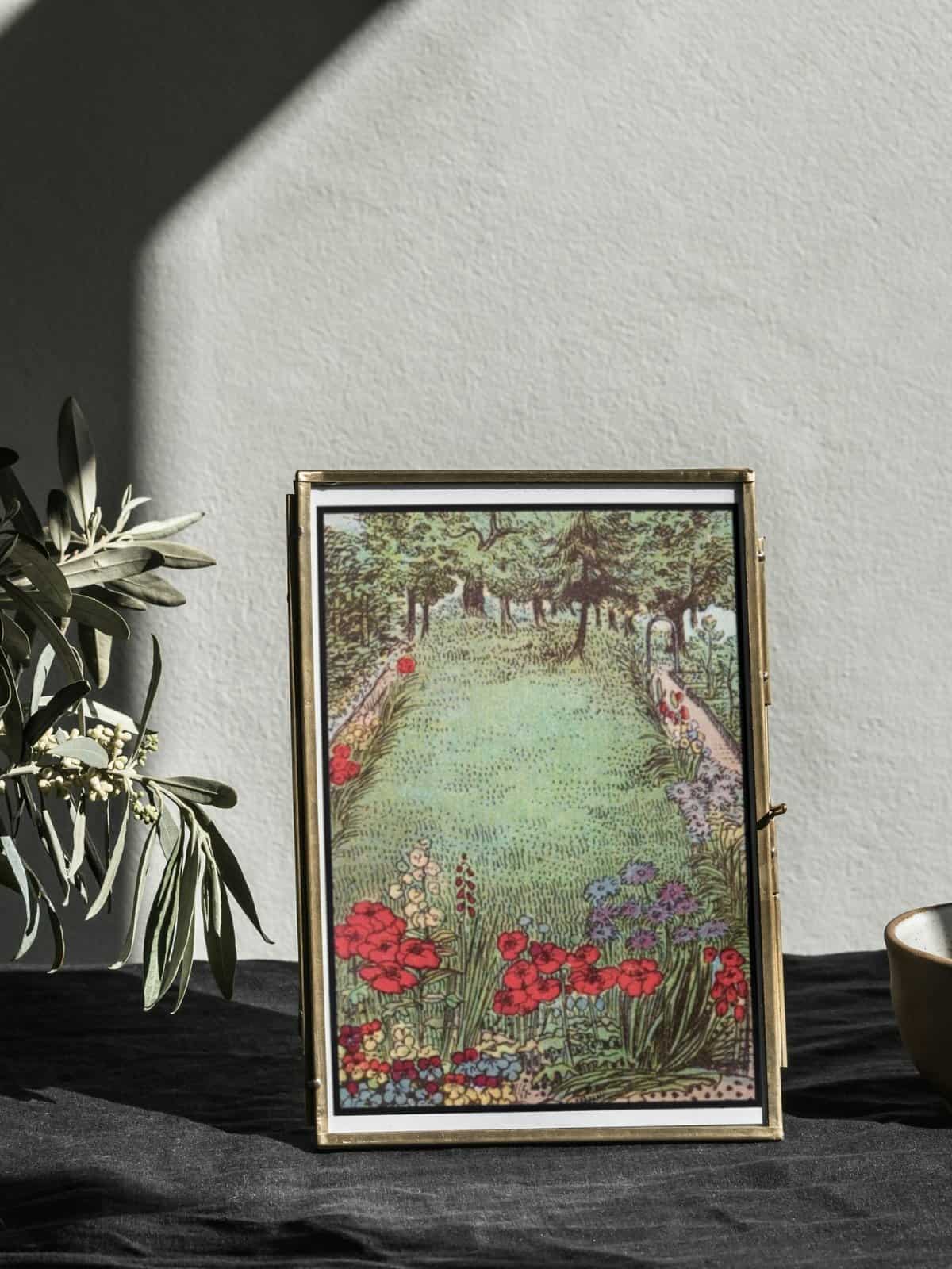 Things we find in the garden, a series of vintage book illustrations by frances craine.