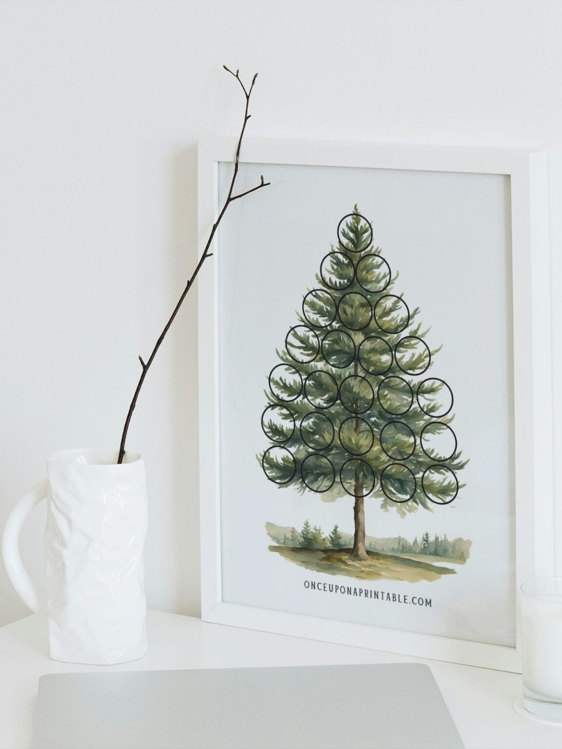 Tree Countdown Poster Christmas Tree Countdown Calendar (Free to Print!) - Once Upon a Printable