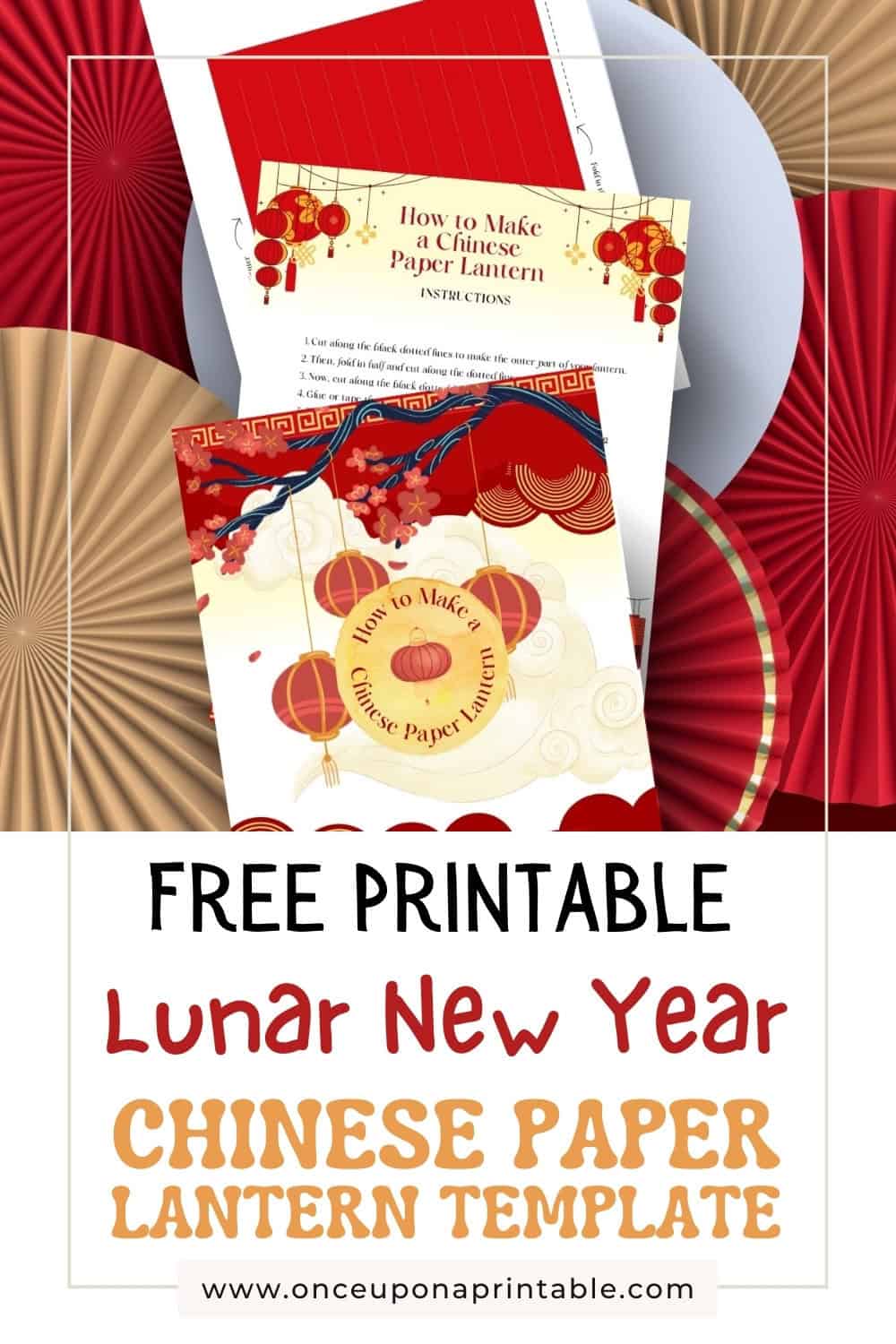chinese lunar new year paper lantern template free printable