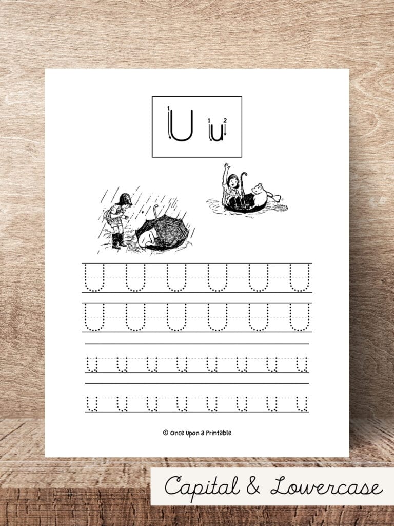 Capital and lowercase tracing letter worksheet with classic winnie the pooh illustrations.