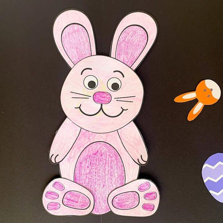 Easter bunny craft, build your own bunny.