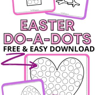 Easter dot marker activity worksheets.