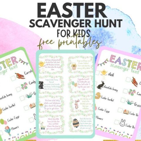 Easter scavenger hunt printables.