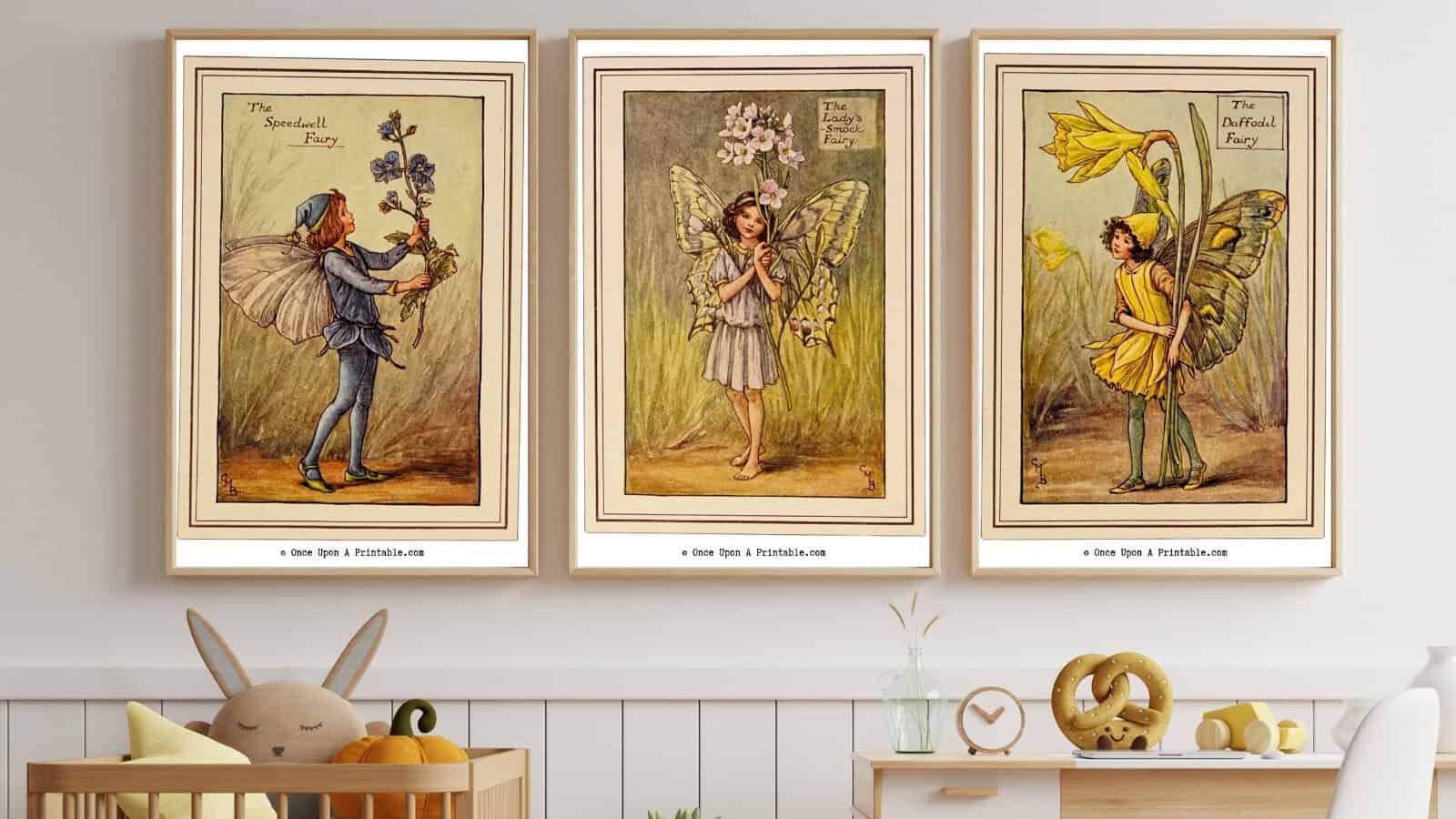 Cicely Mary Barker's spring flower fairy art prints.