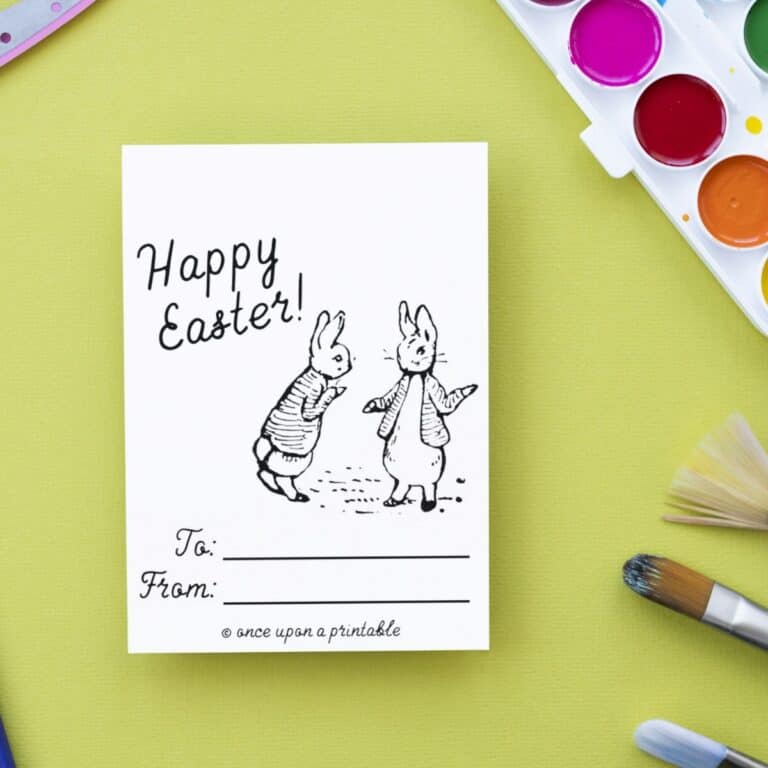 Peter and Benjamin Easter card.