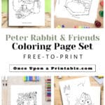 Peter Rabbit and Friends coloring pages.