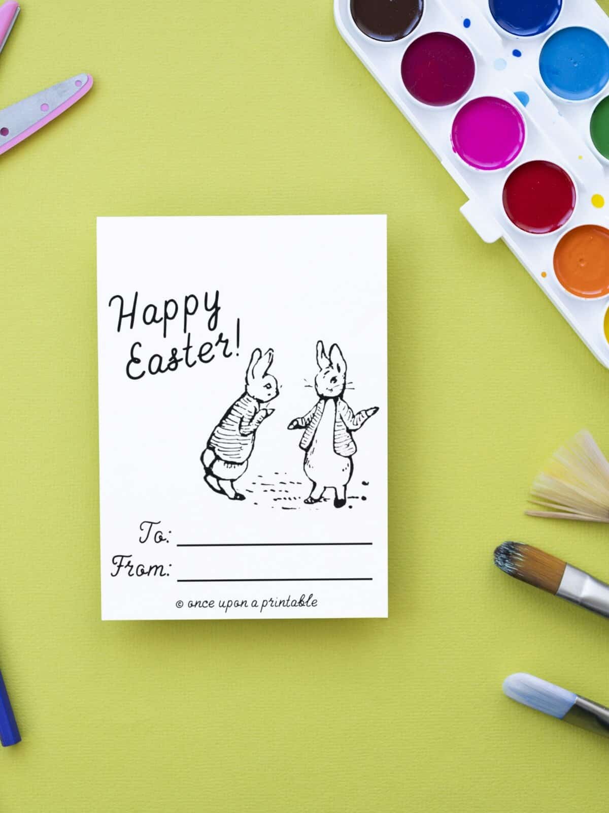 Peter and Benjamin Easter card.