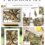 Peter Rabbit paper doll set free printables.
