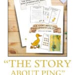 The Story about Ping unit study cover page and table of contents.