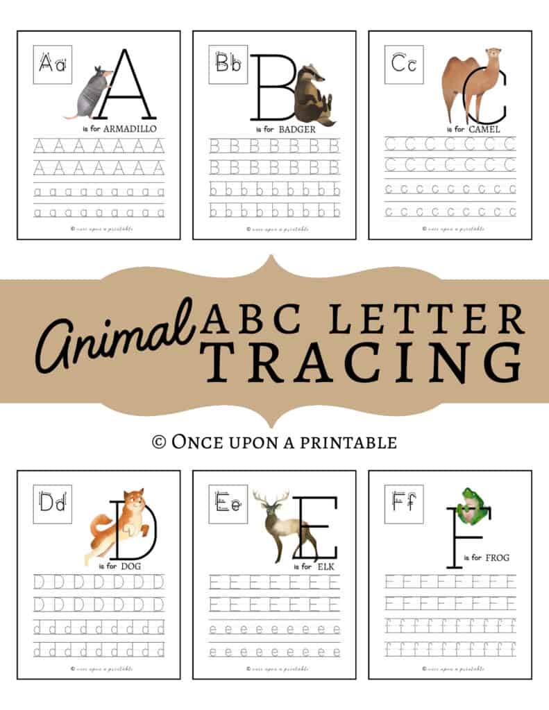 alphabet letter tracing worksheets