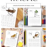 Alphabet tracing worksheets with animals