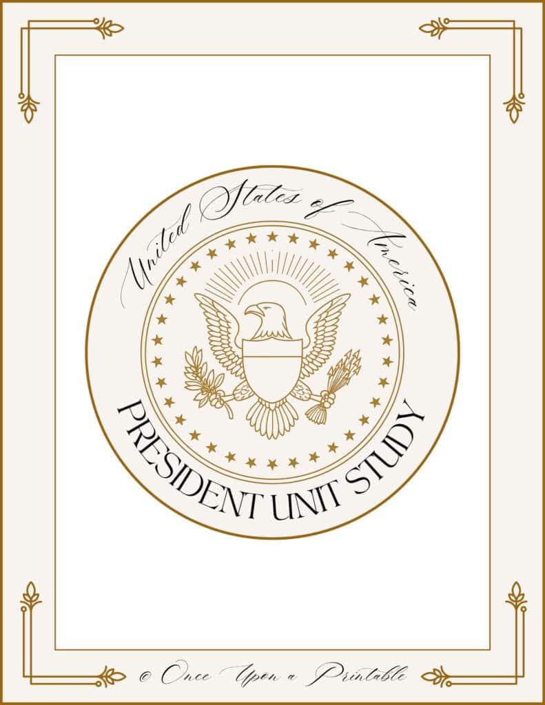 Presidential paper doll unit study.