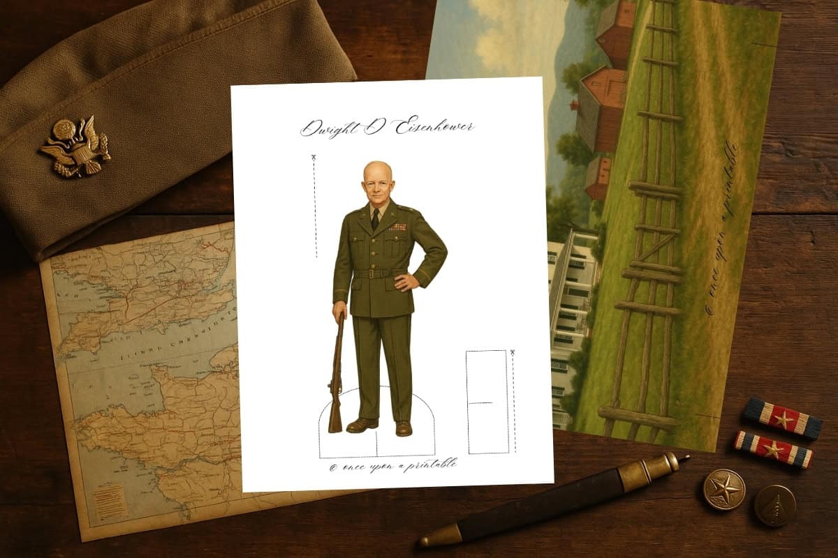 Dwight Eisenhower paper doll set. 