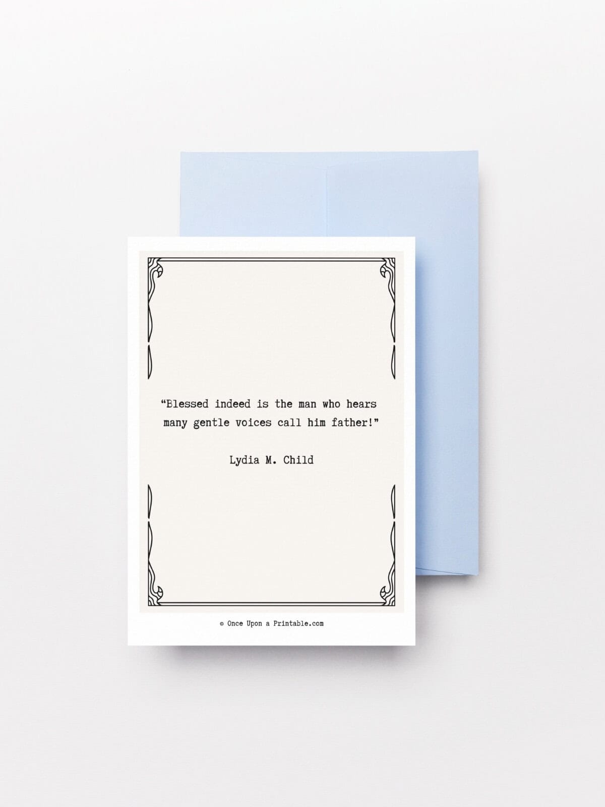 Father's day card with quote printable. 