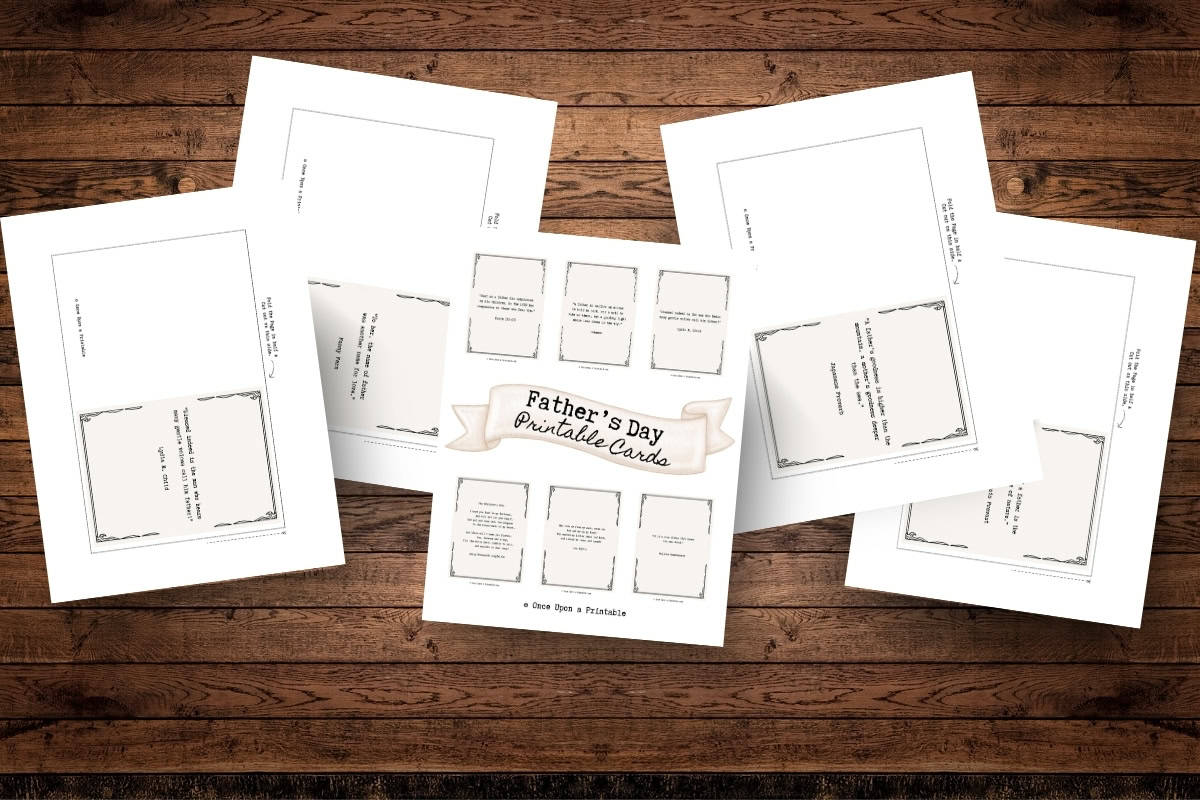 Printable cards for Father's day.