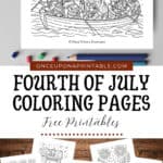 Fourth of July coloring pages/