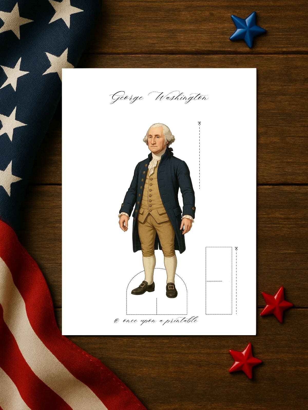 George washington paper doll.