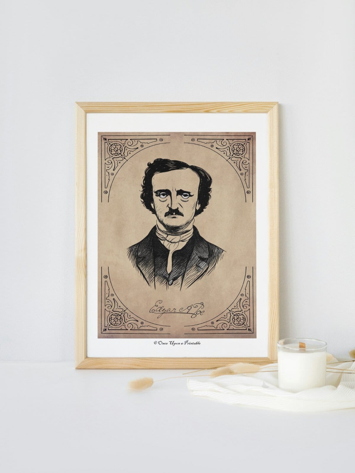 Edgar Allan Peo's the raven art print collection.