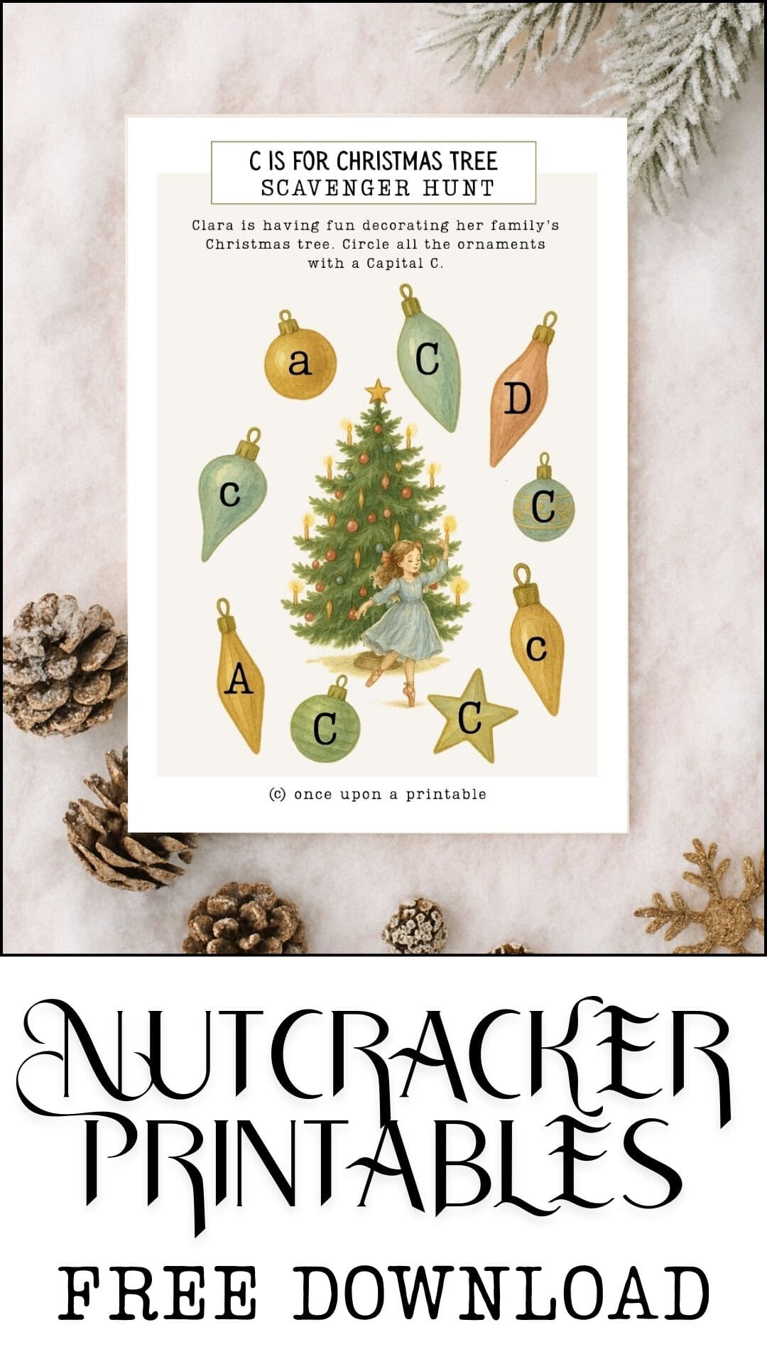 Nutcracker printable worksheets and activities.