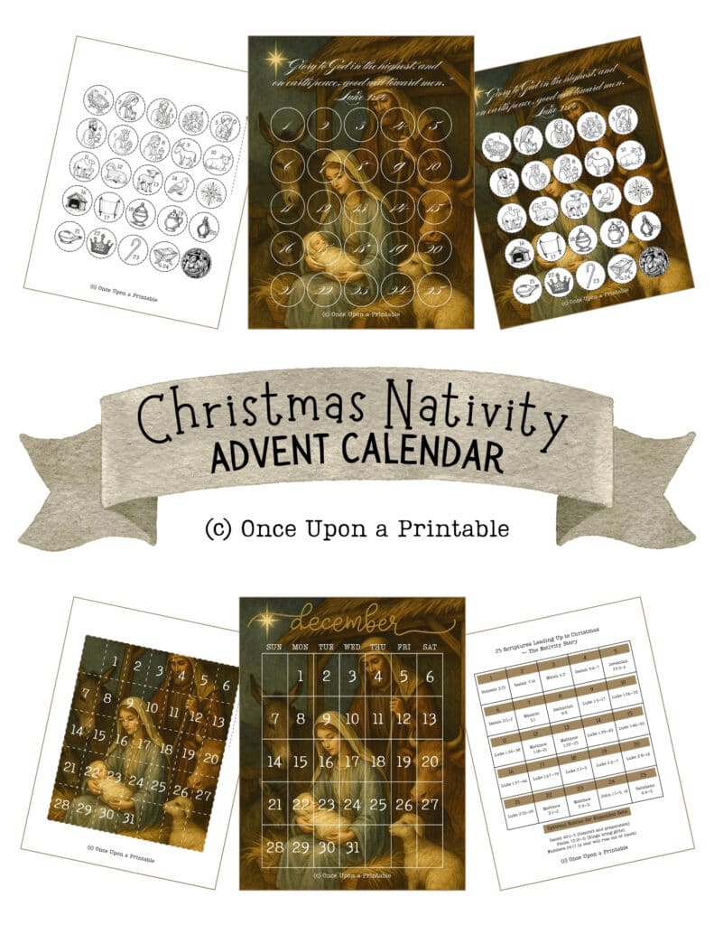 Christmas Nativity Advent calendar.