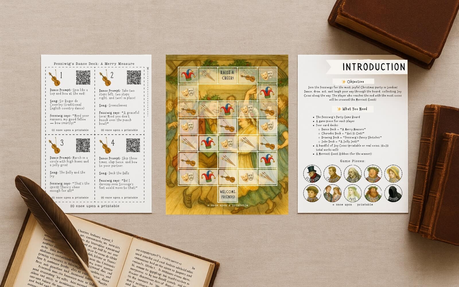 Fezziwig's Christmas party game for A Christmas Carol.