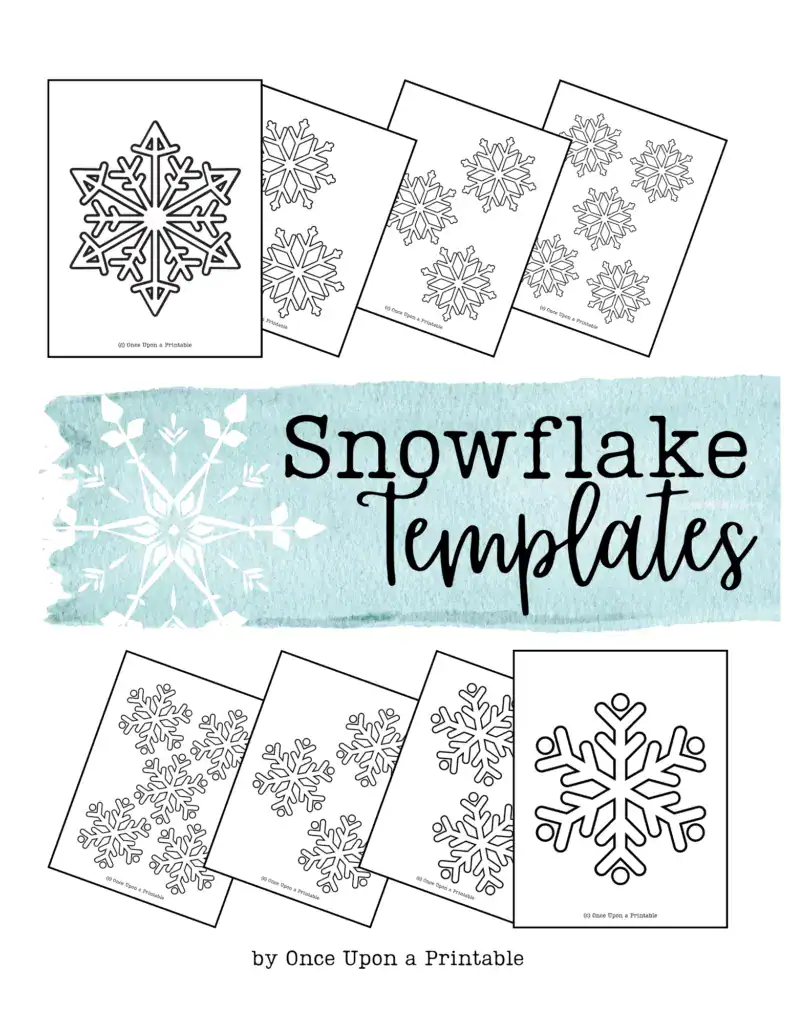 Snowflake templates printable.