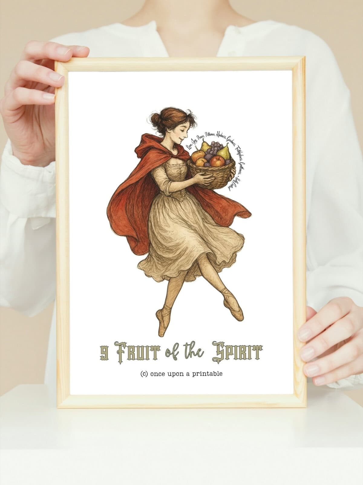 Day 9 of the 12 days of christmas printable card.