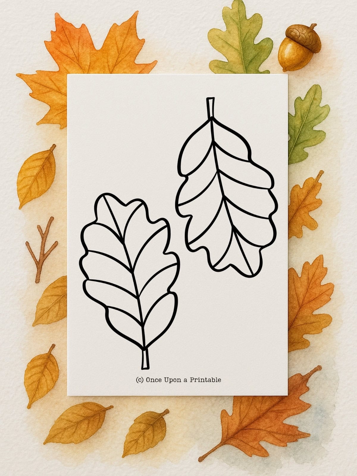 Double leaf template.