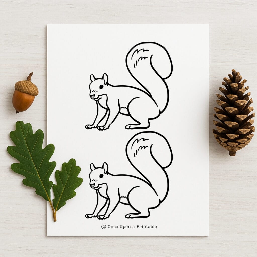 Squirrel template printables.