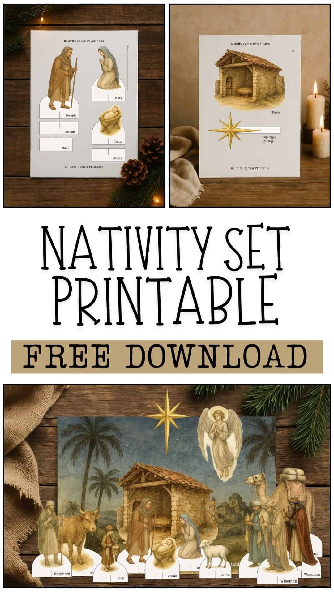 nativity set printable paper dolls. 