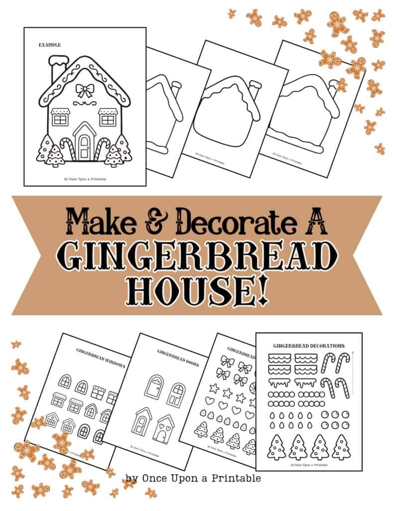 Gingerbread house craft cover page.
