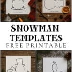 Snowman templates free printable collections.
