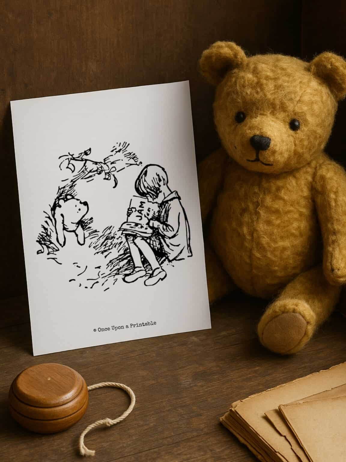 Free Classic Winnie the Pooh Coloring Pages - Once Upon a Printable