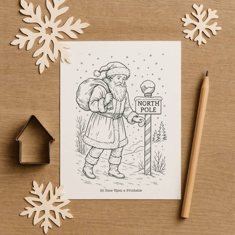 Santa claus coloring pages for kids.